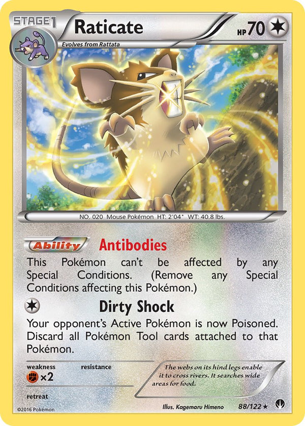 Raticate - 088/122 (BKP) Rare - Near Mint