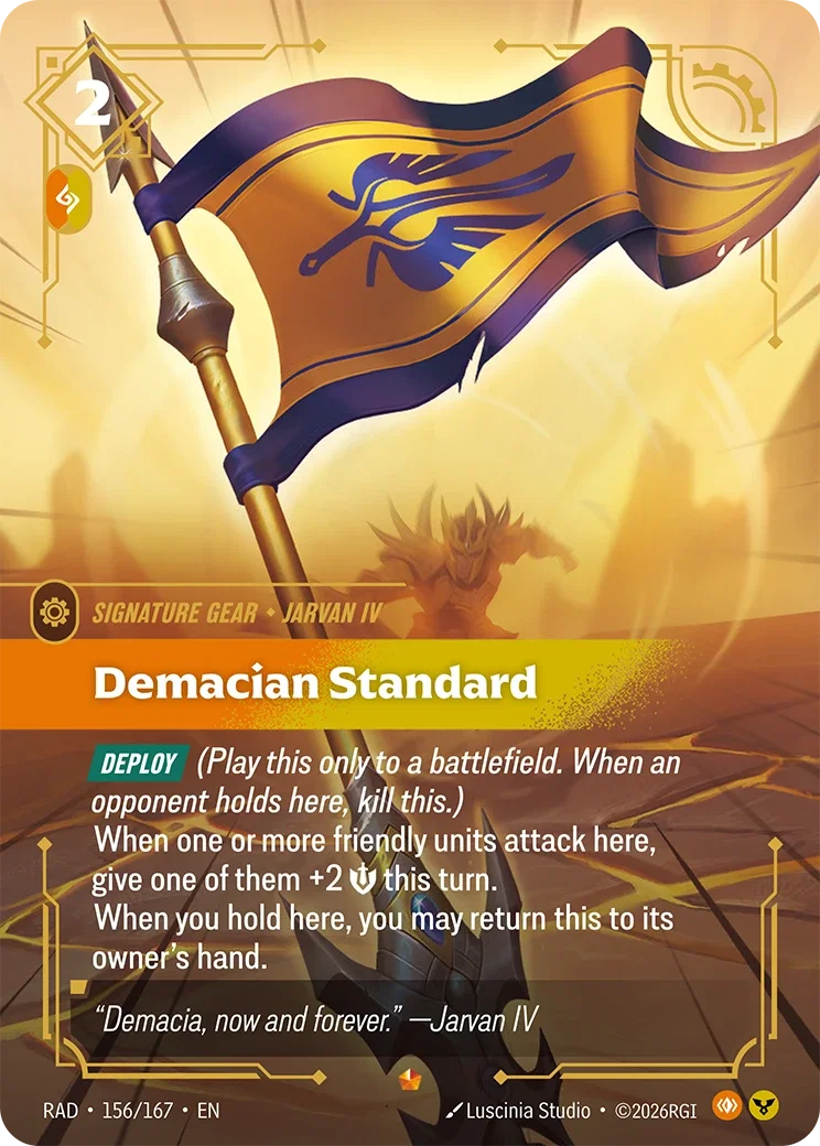Demacian Standard - 156/167 (RAD) Epic