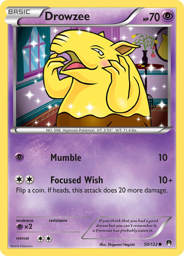 Drowzee - 050/122 (BKP) Common - Near Mint