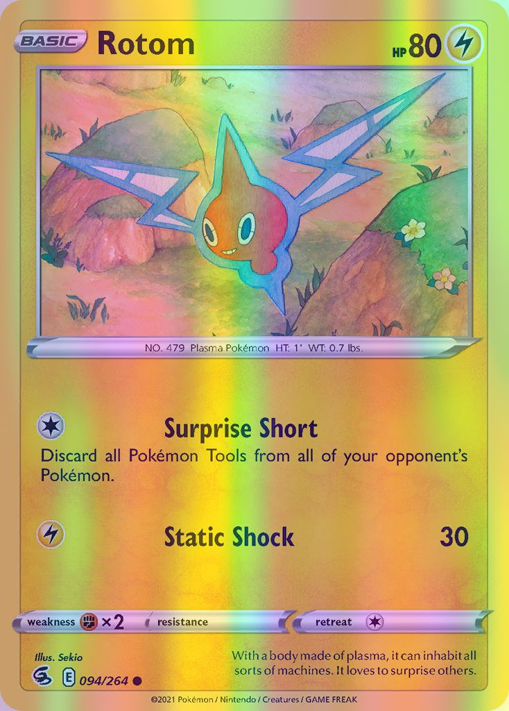 Rotom - 094/264 (SWSH08) Common - Near Mint Reverse Holofoil