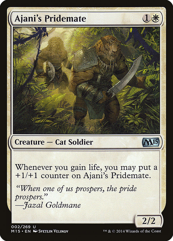 Ajani's Pridemate (M15-U-FOIL)