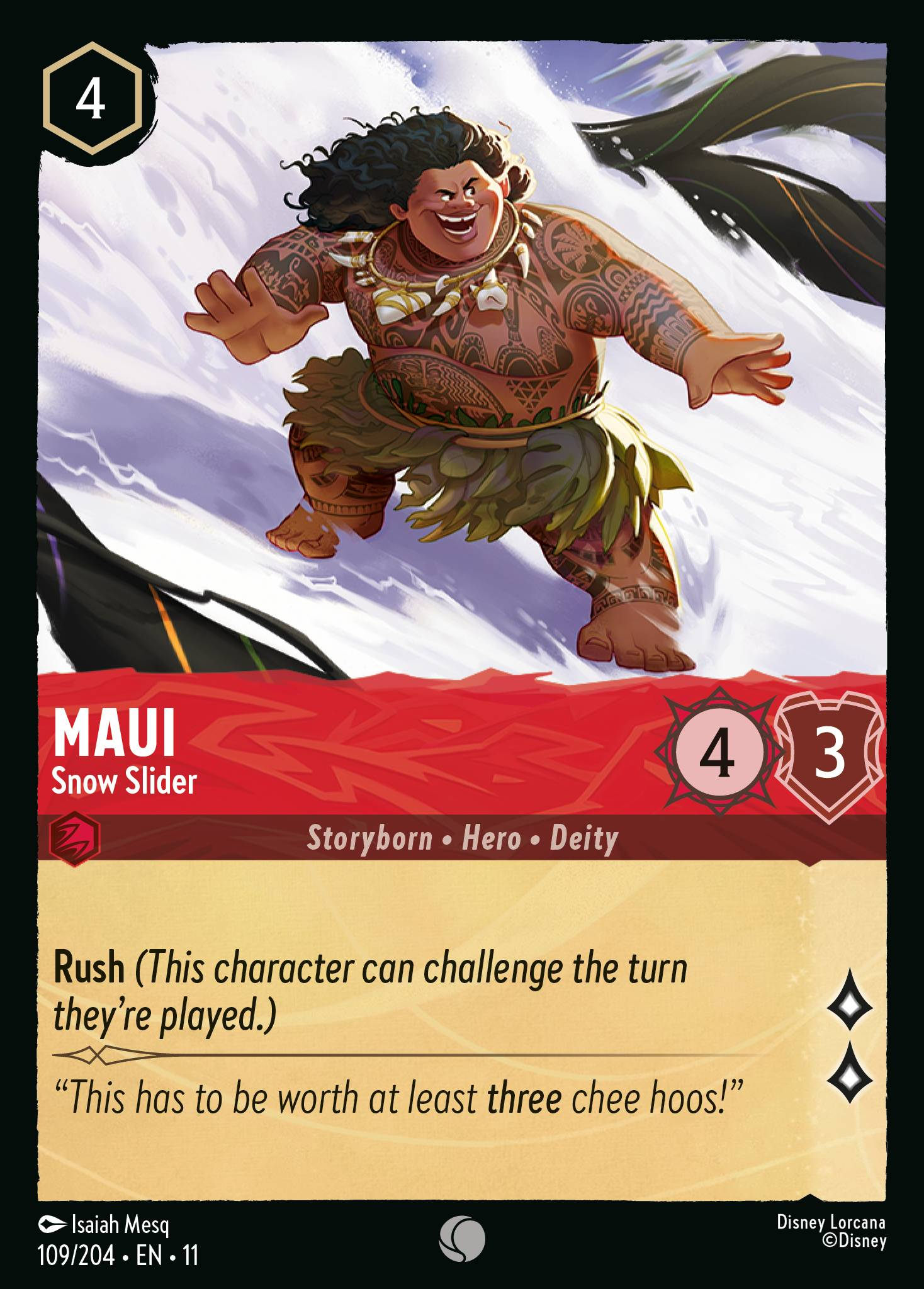 Maui - Snow Slider (109/204 - Winterspell)  Common