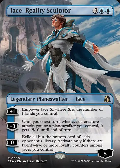Jace, Reality Sculptor [ #0300 Borderless Echoed Pairs ] (FRA-R)