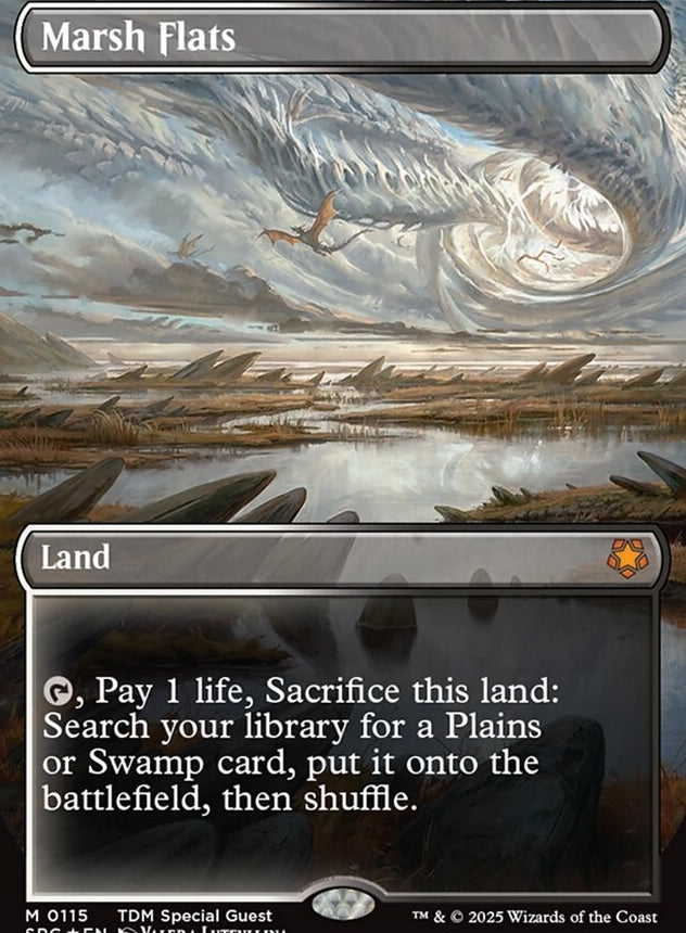 Marsh Flats  [ #0115 Borderless Dragonscale Foil ] (SPG-M)