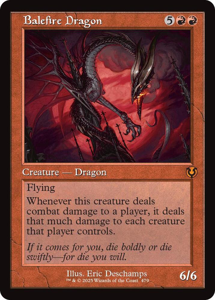 Balefire Dragon [ #0479 Retro Frame ] (INR-M) Damaged