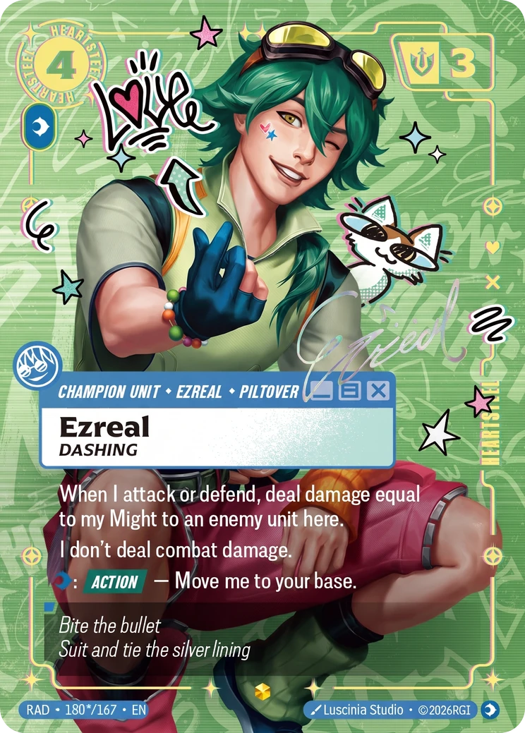 Ezreal, Dashing (Heartsteel Signature) - 180*/167 (RAD) Showcase