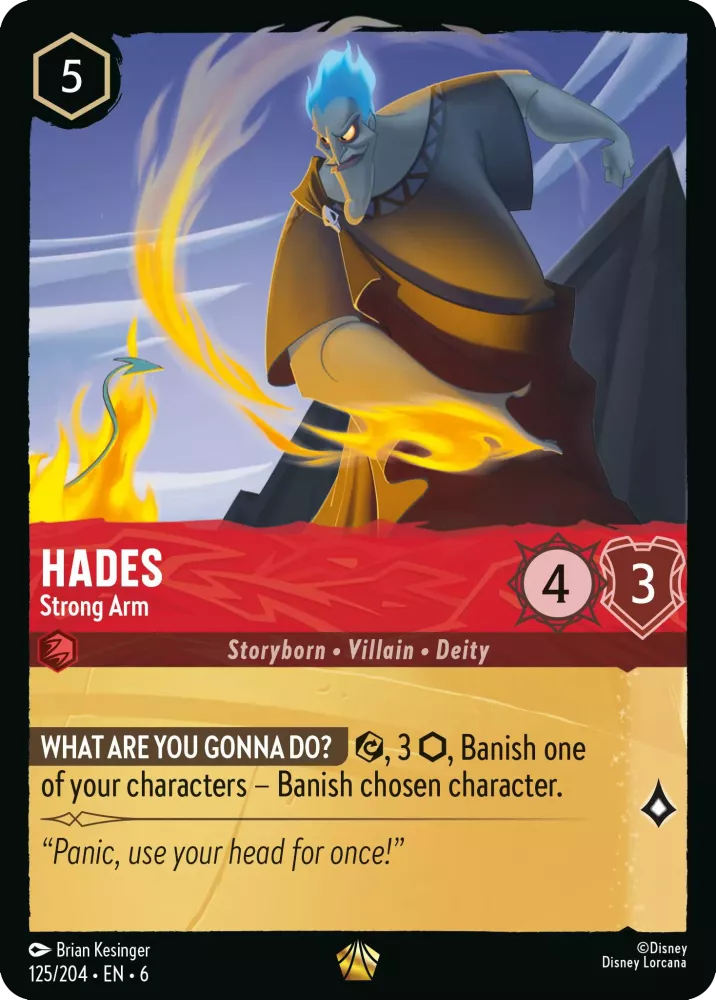 Hades - Strong Arm (Azurite Sea 125/204) Legendary - Near Mint
