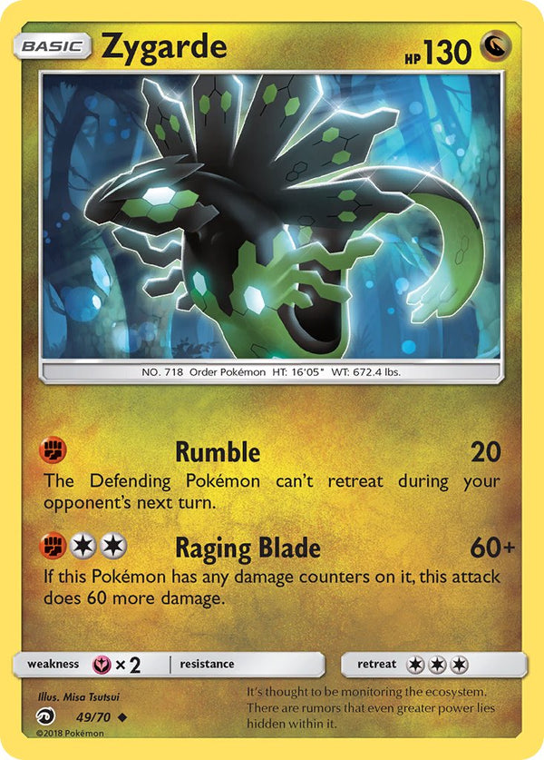 Zygarde - 49/70 (DRM) Uncommon - Near Mint