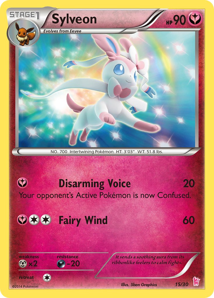 Sylveon - 15/30 (TK6S) Common - Near Mint
