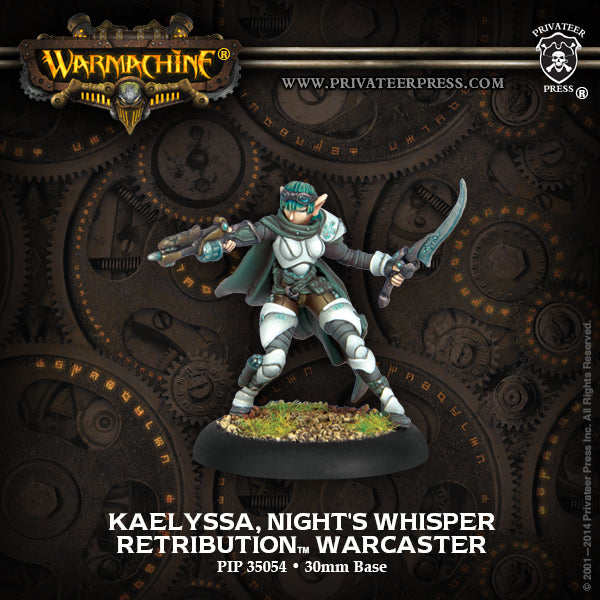 Warmachine: Retribution - Kaelyssa, The Night's Whisper, Warcaster (Metal)