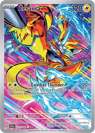 Zeraora - 151/142 (SCR) Illustration Rare - Near Mint Holo