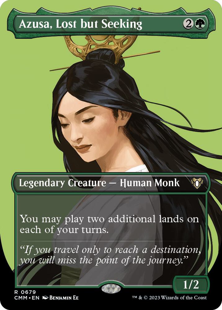 Azusa, Lost but Seeking [#0679 Borderless Profile] (CMM-R-FOIL)