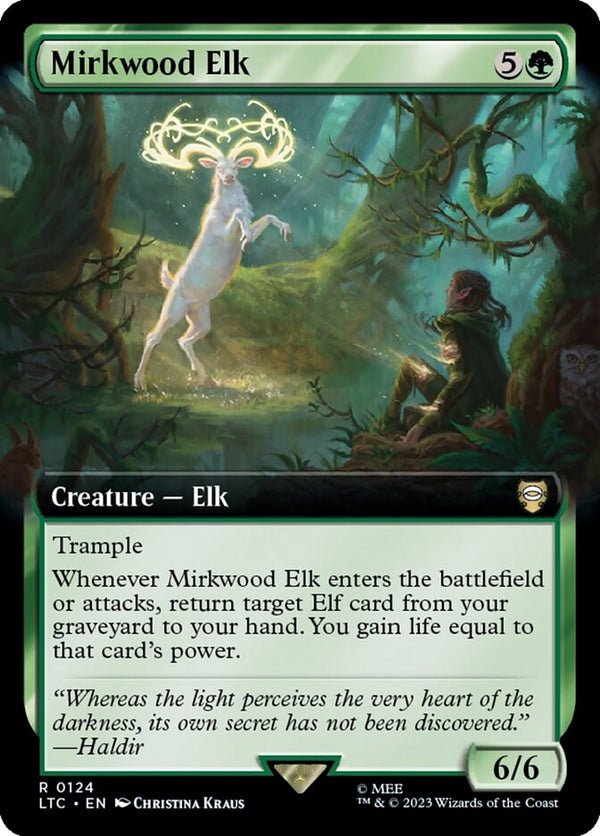 Mirkwood Elk [#0124 Extended Art] (LTC-R)