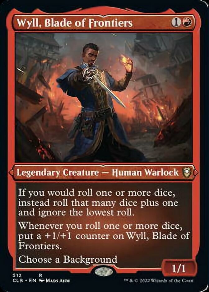 Wyll, Blade of Frontiers [#512 Etched Foil] (CLB-R) Light Play