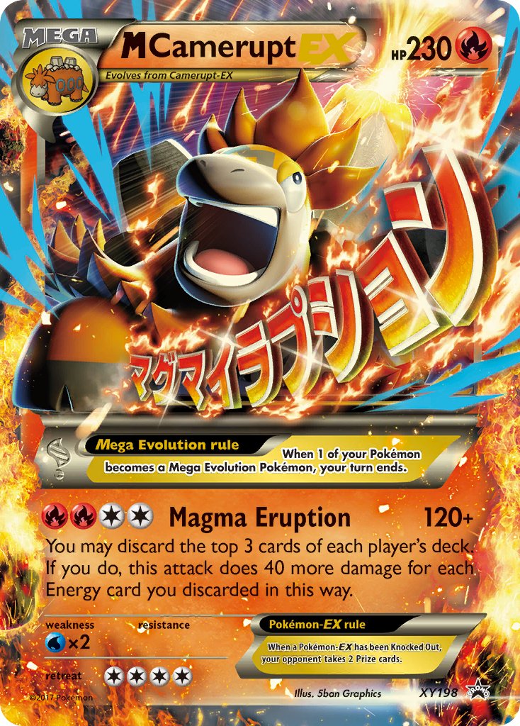M Camerupt EX - XY198a (XY:PR) Promo - Near Mint Holofoil