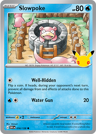 Slowpoke - 016/128 (30C) Common
