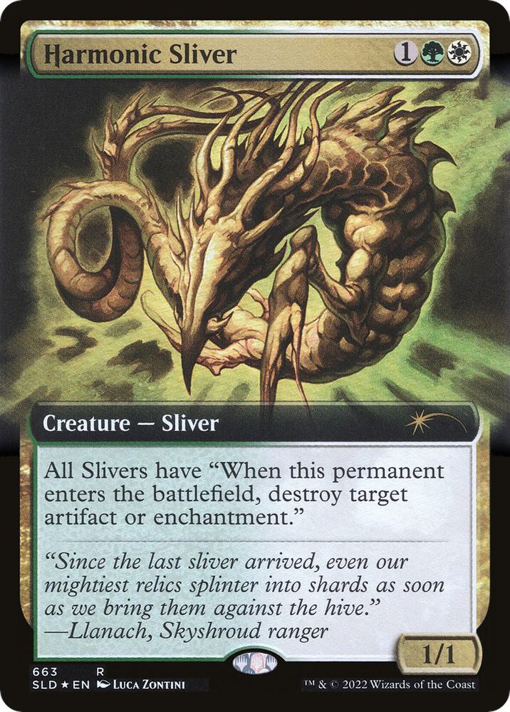 Harmonic Sliver [#663 Extended Art] (SLD-R-FOIL)