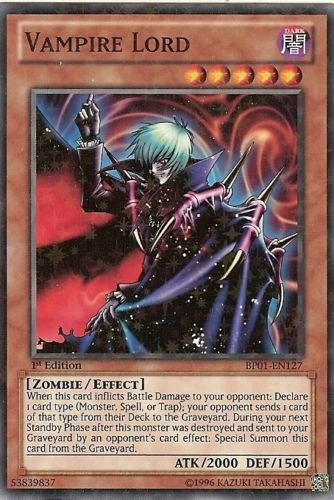 Vampire Lord (Starfoil) (BP01-EN127) Starfoil Rare - Near Mint 1st Edition