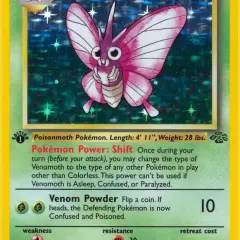 Venomoth - 13/64 (JU) Holo Rare - Moderately Played Unlimited Holofoil