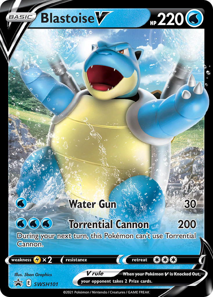 Blastoise V - SWSH101 (SWSH:PR) Promo - Near Mint Holofoil