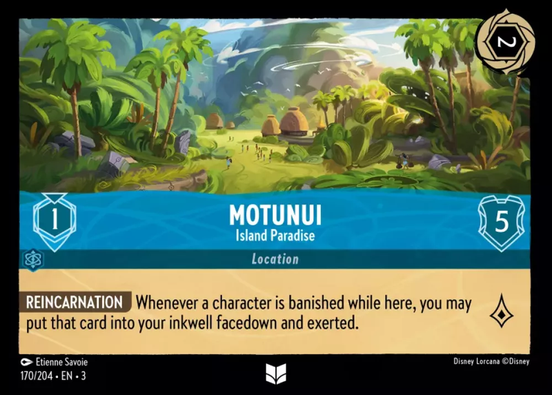 Motunui - Island Paradise (Into the Inklands 170/204) Uncommon - Near Mint