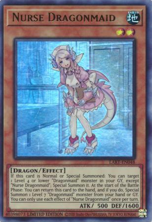 Nurse Dragonmaid (LART-EN048) Ultra Rare - Near Mint Limited