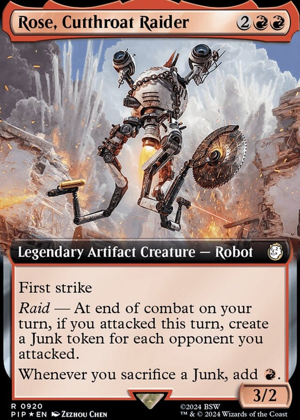 Rose, Cutthroat Raider [#0920 Extended Art Surge Foil] (PIP-R)