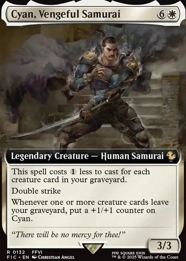 Cyan, Vengeful Samurai [ #0132 Extended Art ] (FIC-R)