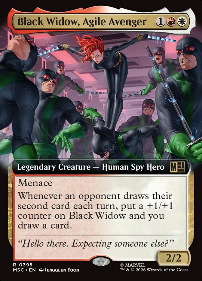 Black Widow, Agile Avenger [ #0395 Extended Art ] (MSC-R)