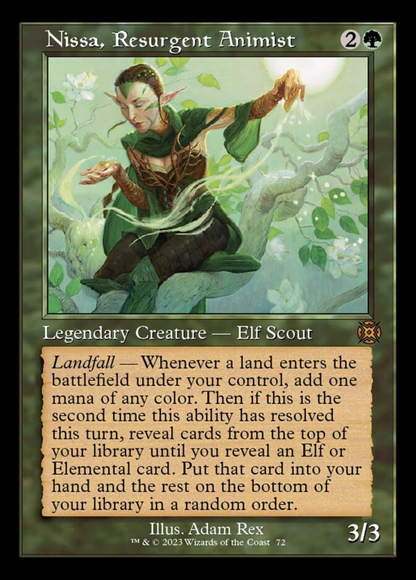 Nissa, Resurgent Animist [#0072 Retro Frame] (MAT-M)