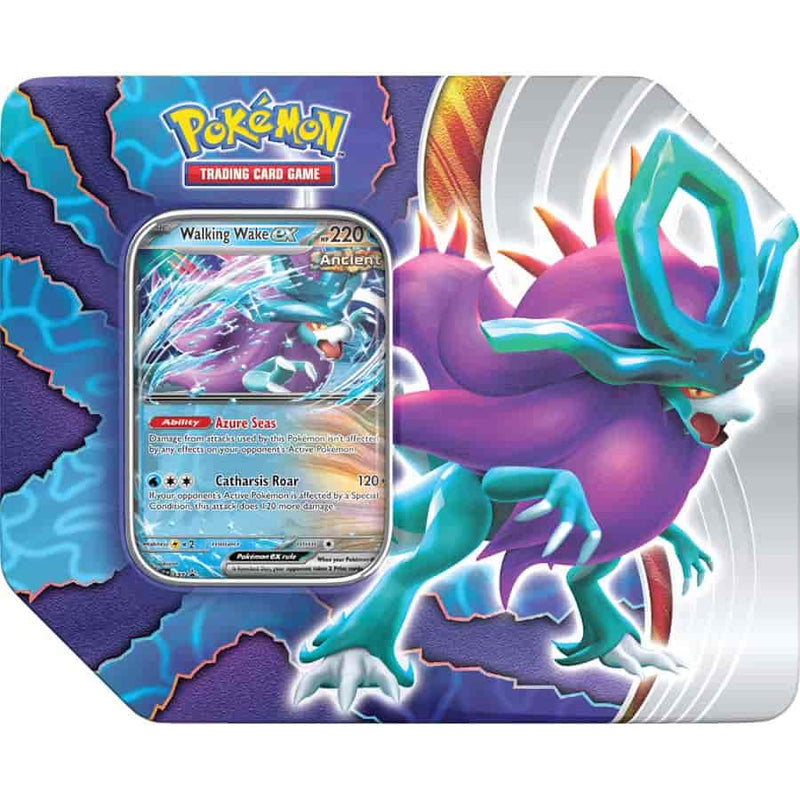 Pokemon TCG: Paradox Clash Tin - Walking Wake ex (Release Date: 05.24.24)