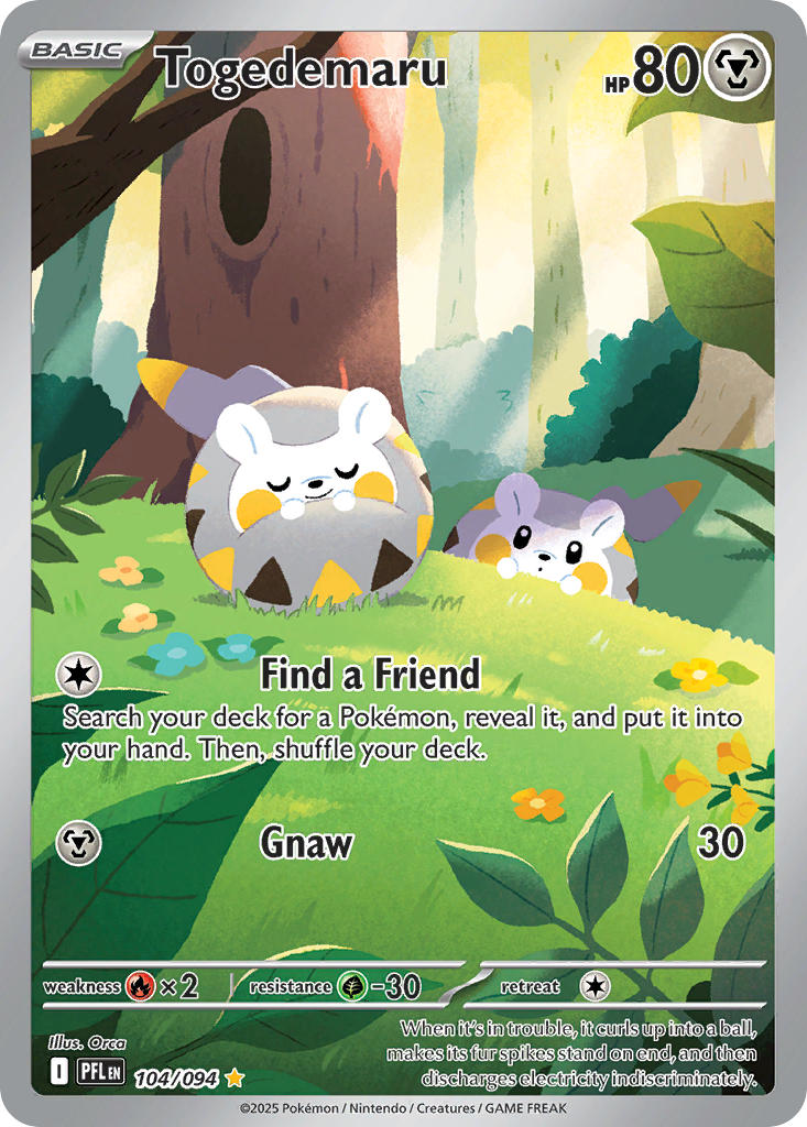 Togedemaru - 104/094 (PFL) Illustration Rare