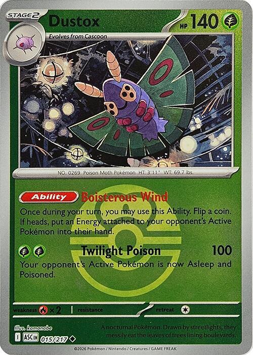 Dustox (Love Ball) - 015/217 (ASC) Uncommon