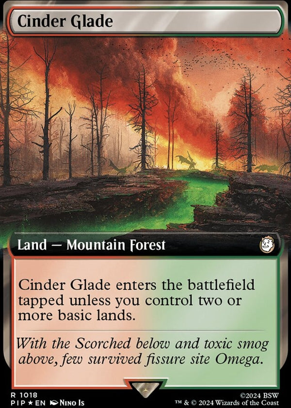 Cinder Glade [#1018 Extended Art Surge Foil] (PIP-R)