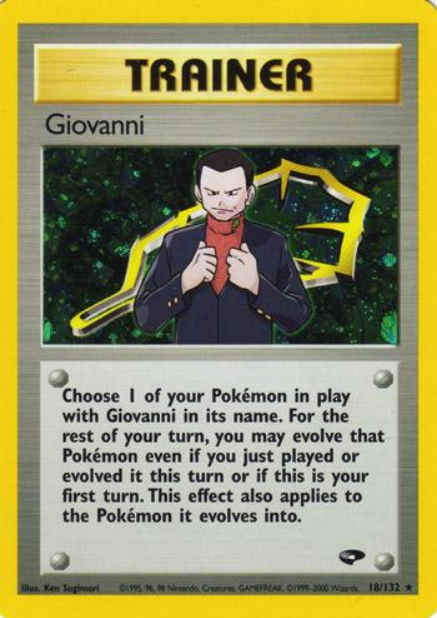 Giovanni - 18/132 (G2) Holo Rare - Near Mint Unlimited Holofoil