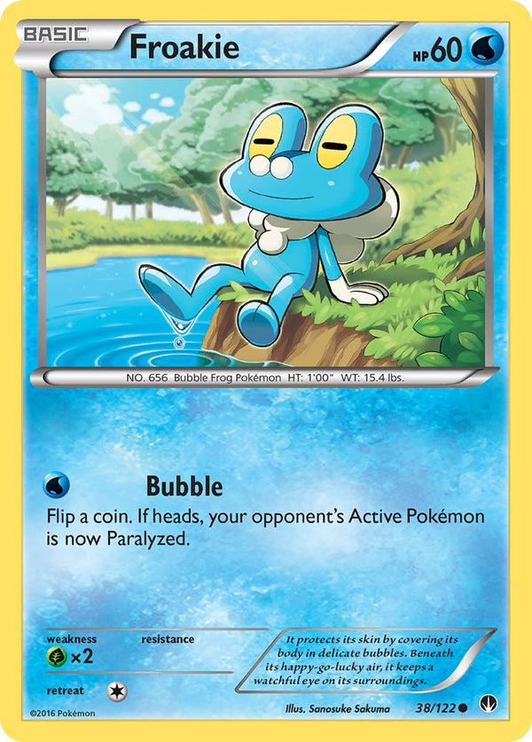 Froakie - 038/122 (BKP) Common - Near Mint