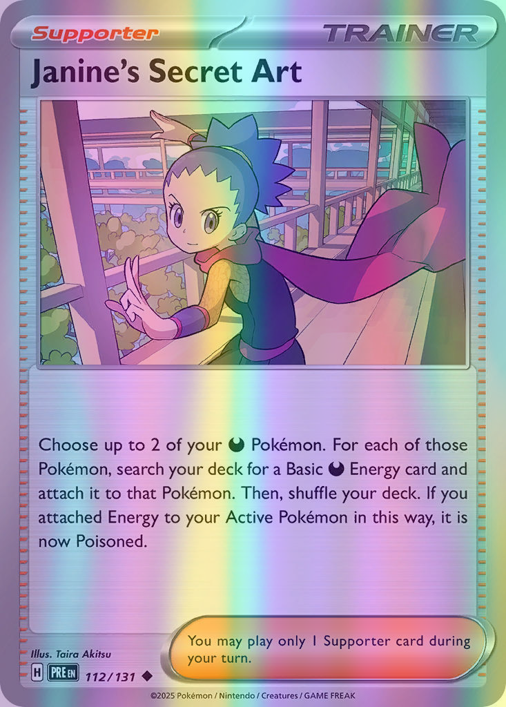 Janine's Secret Art - 112/131 (PRE) Uncommon - Near Mint Reverse Holofoil