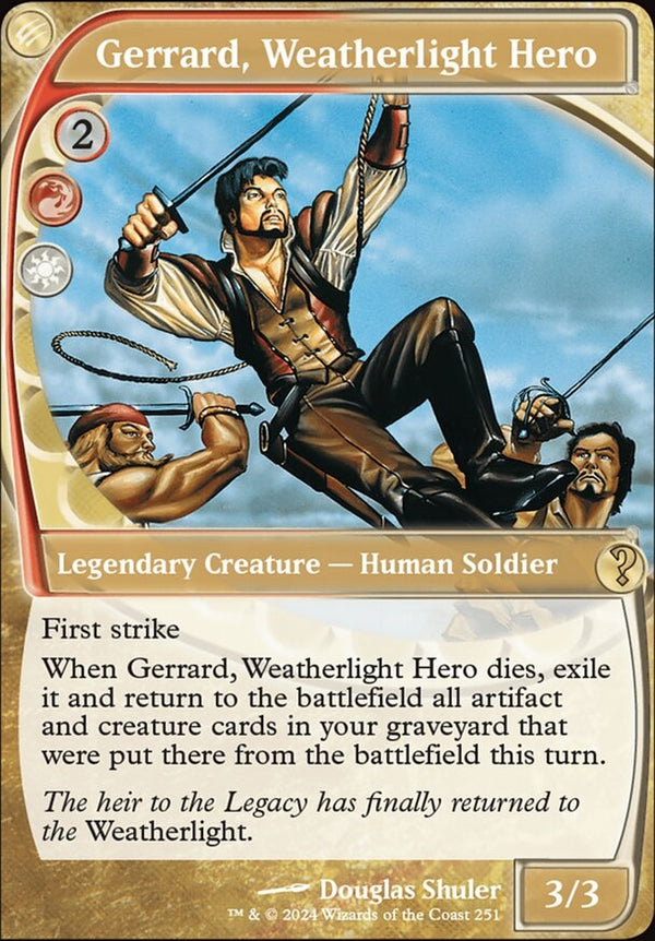 Gerrard, Weatherlight Hero [#0251 Future Frame] (MB2-R-FOIL)