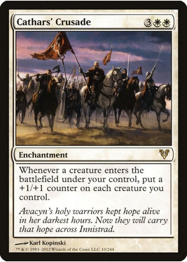 Cathars' Crusade (AVR-R) Light Play