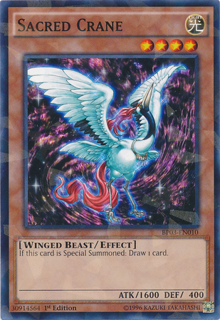 Sacred Crane (Shatterfoil) (BP03-EN010) Shatterfoil Rare - Near Mint 1st Edition