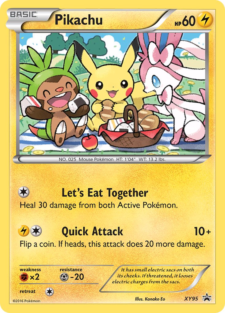 Pikachu - XY95 (XY:PR) Promo - Near Mint Holofoil
