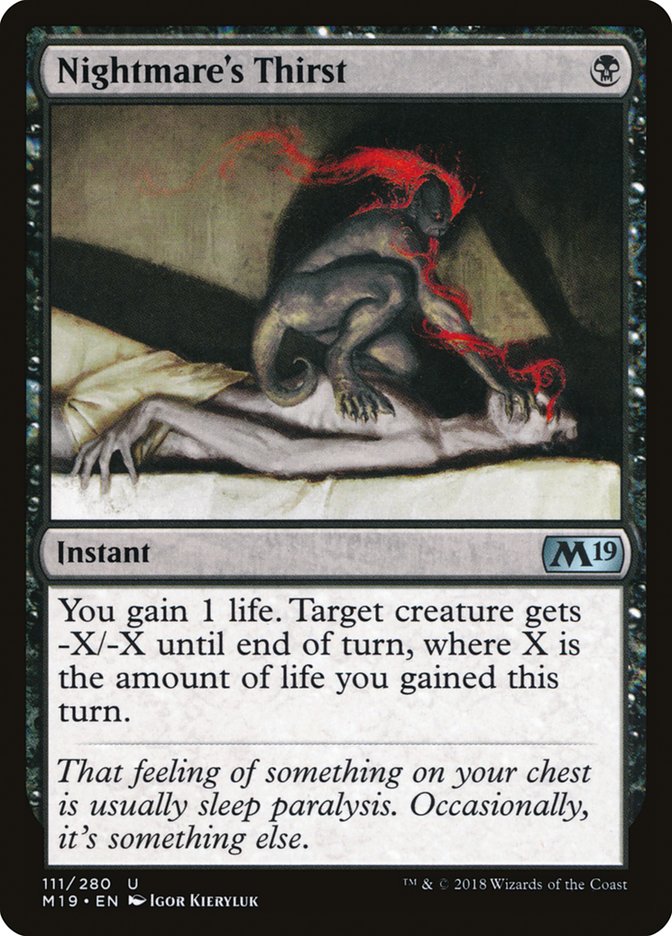 Nightmare's Thirst (M19-U)