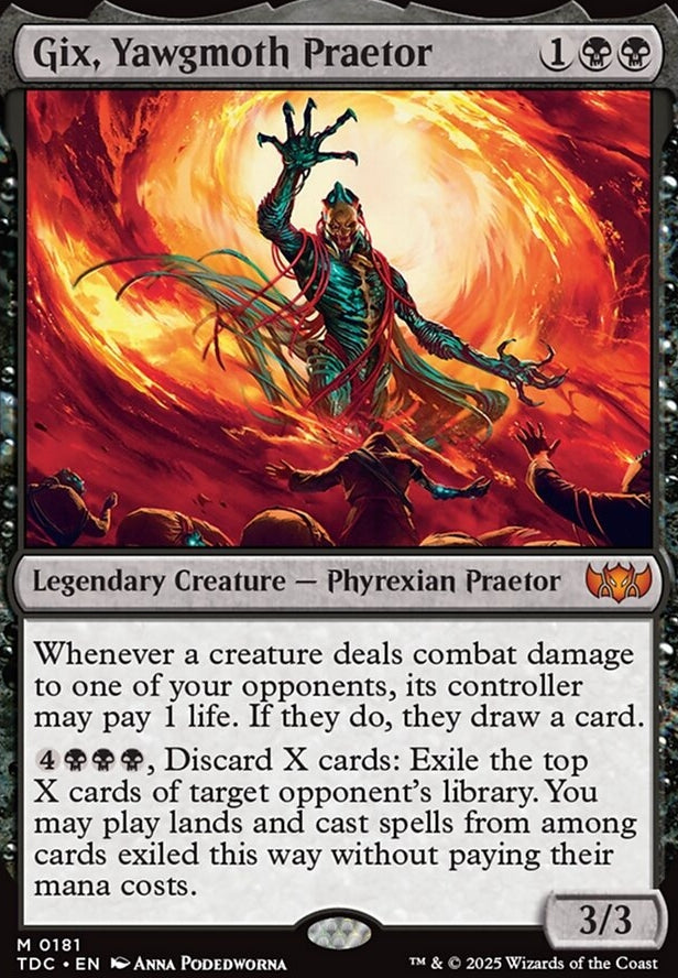 Gix, Yawgmoth Praetor [ #0181 ] (TDC-M)