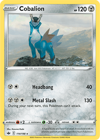 Cobalion - 114/198 (SWSH06) Holo Rare - Near Mint Holofoil