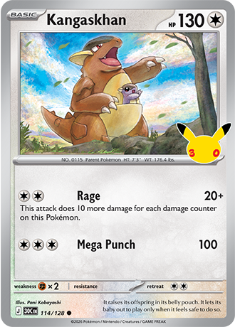 Kangaskhan - 114/128 (30C) Common