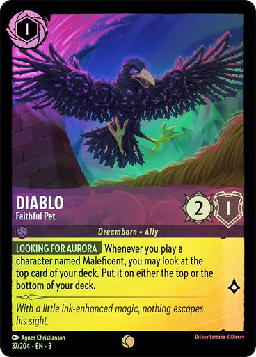 Diablo - Faithful Pet (Into the Inklands 037/204) Common - Near Mint Cold Foil