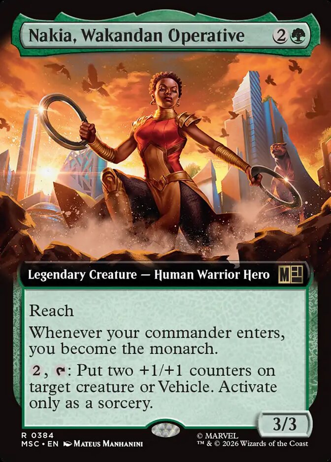 Nakia, Wakandan Operative [ #0384 Extended Art ] (MSC-R)
