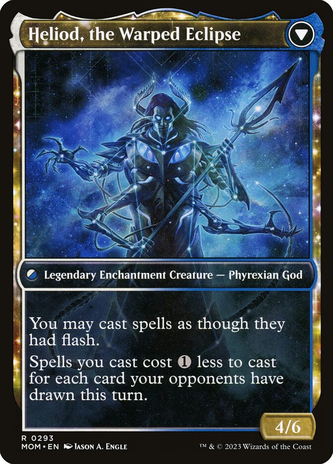 Heliod, the Radiant Dawn // Heliod, the Warped Eclipse [#0293 Showcase] (MOM-R-FOIL)