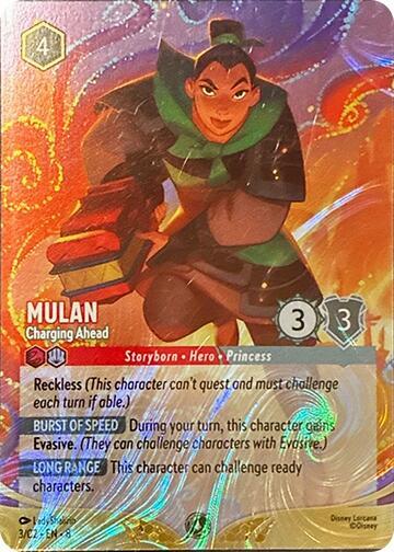 Mulan - Charging Ahead (Disney Lorcana Promo Cards 03/C2) Promo - Near Mint Foil