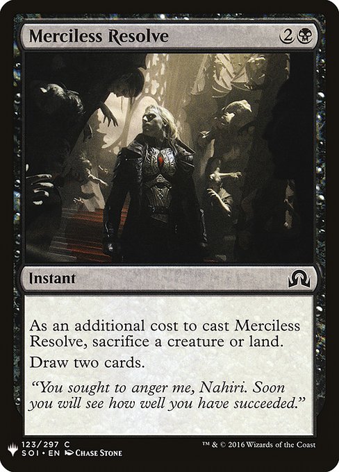 Merciless Resolve [Mystery Booster #0710] (SOI-C)